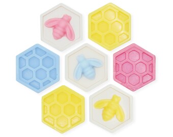 100x Bumble Bee Soy Wax Melt Baby Shower Favores - Etiqueta adhesiva personalizada - Elige tu aroma - Vegano - What's It Gonna Bee - Miel Vainilla