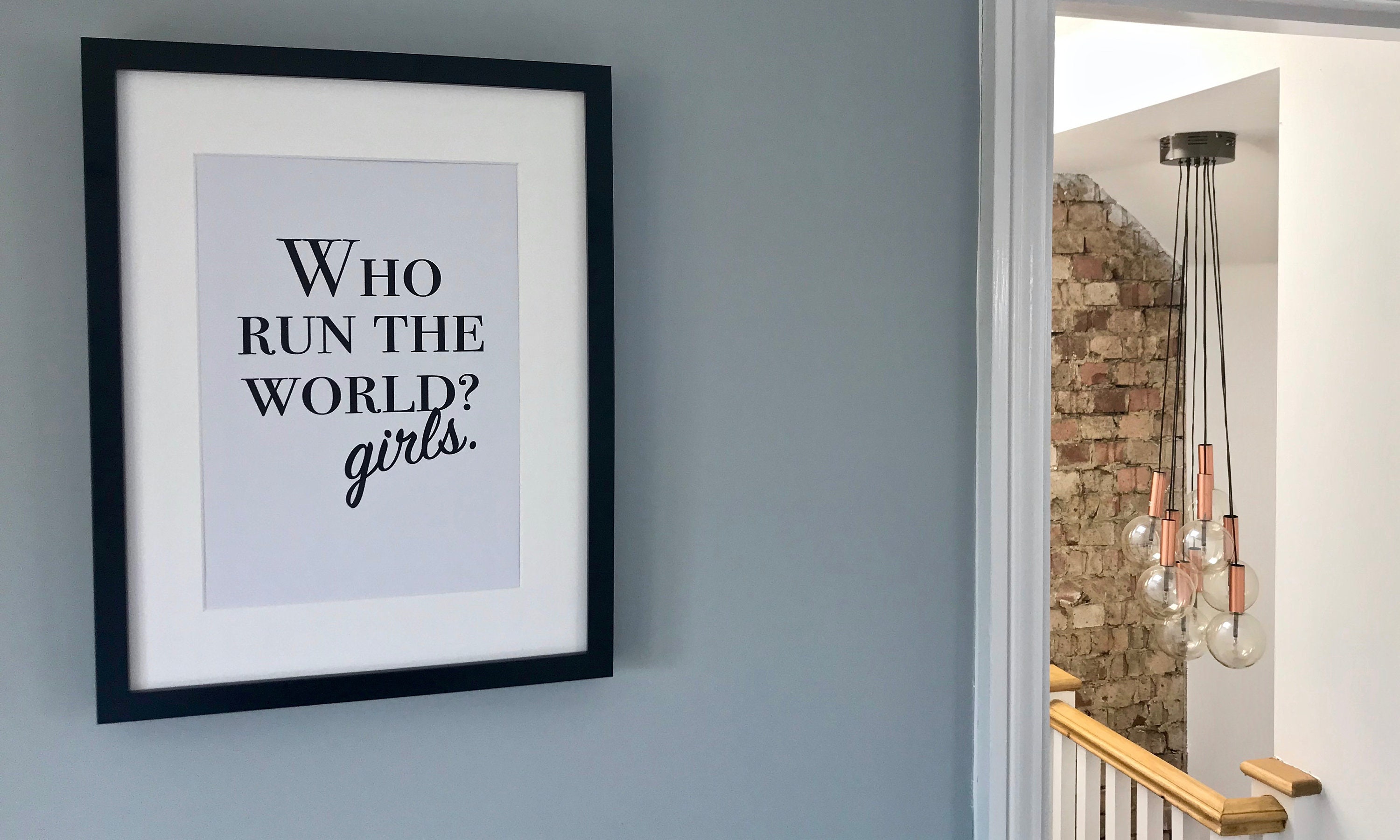 Beyonce Who Run the World Girls Lyrics Wall Art Print | Feminist ...