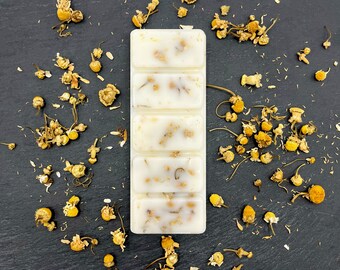 Calming Chamomile and Lavender Eco Soy Wax Melt Snap Bar - Relaxing Highly Scented Home Fragrance - Vegan Friendly - Gift for Her New Home