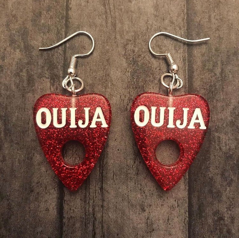 Ouija red earrings