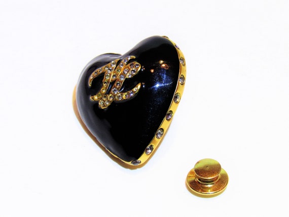 Karl Lagerfeld Ex Voto Sacred Black Heart with Rh… - image 5