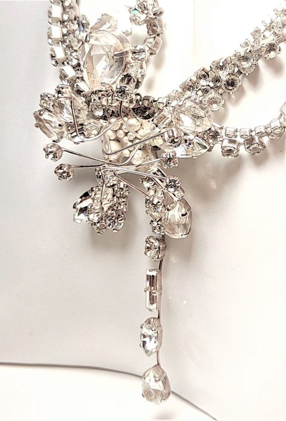 Vintage  Christian Lacroix Runway Diamante Orchid… - image 5