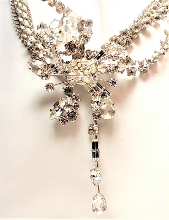 Vintage  Christian Lacroix Runway Diamante Orchid… - image 2