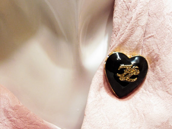 Karl Lagerfeld Ex Voto Sacred Black Heart with Rh… - image 7