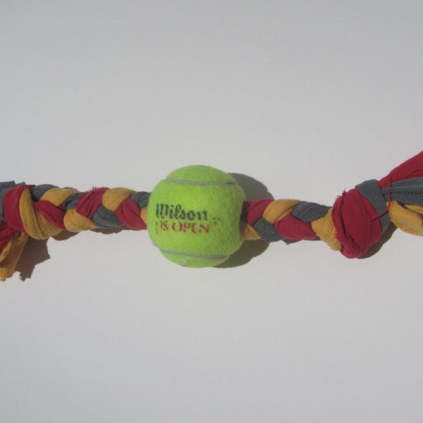 Braid Ball Dog Toy (Upcycled)