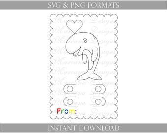 Svg Coloring Card Svg Valentine Crayon Card Template Etsy