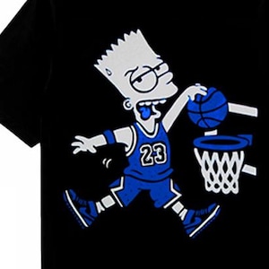 Blue 85 Dunk shirt for air jordn 9 retro royal reimagined outfit