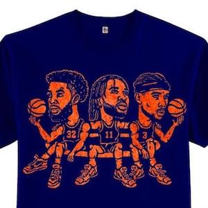 Navy NY Karl Anthony Towns Jalen Brunson Josh Hart shirt