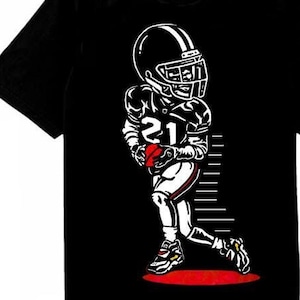 Black Red Deion ATL shirt for Air Diamond Turf Proto 92