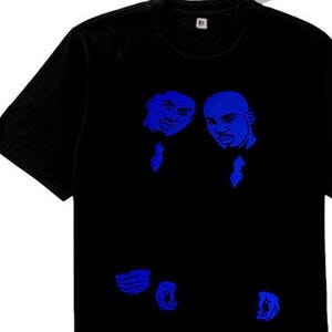 Black Blue air jordn royal 9 sneaker matching tshirt og outfit