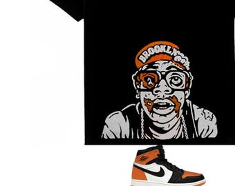 Shattered backboard jordan Matching T-Shirt jordan 1 orange Sneaker Match Tee