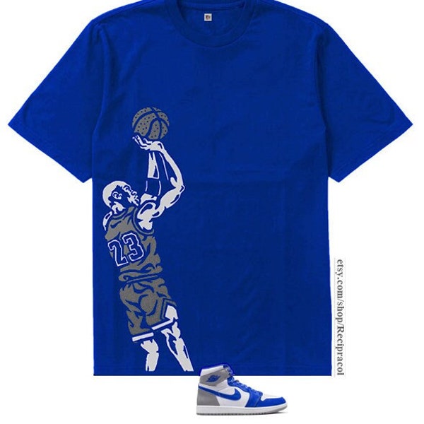 Royal Fadeaway  shirt match air jordan true blue 1