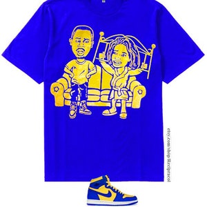 Blue and yellow 5s shirts 2025