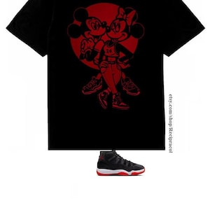 Street Mice shirt Jordan 11 bred velvet outfit