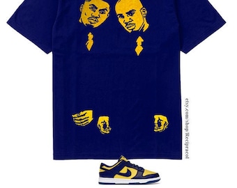 Jordan blue and yellow shirt best sale