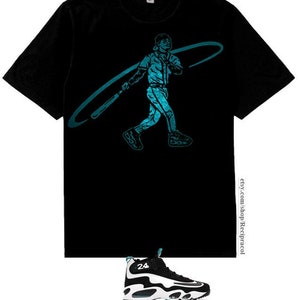 Black Teal Ken Griffey Jr Swingman shirt Air Griffey Max 1 White Freshwater