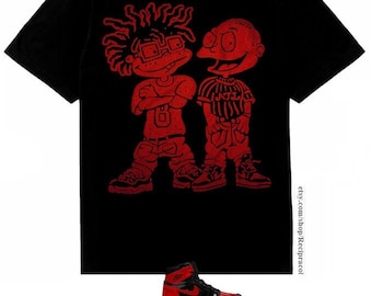 Dreads & Fades air jordan 1 bred 85 matching shirt sneaker tee