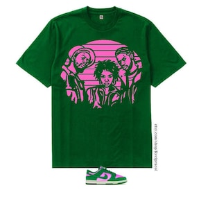 Green Fugeela shirt for Dunk Malachite Pink
