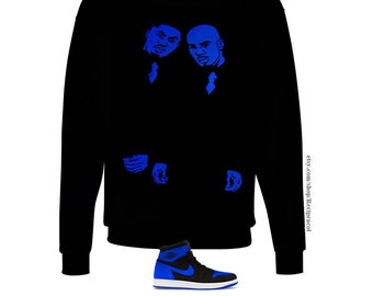 Belly sweatshirt match air Jordan 1 Royal Reimagined