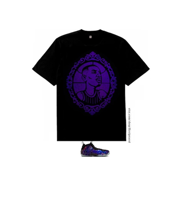 purple nike foamposite shirt