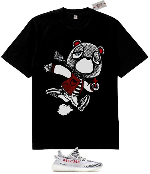 White Core Black Red Kanye West Bear 