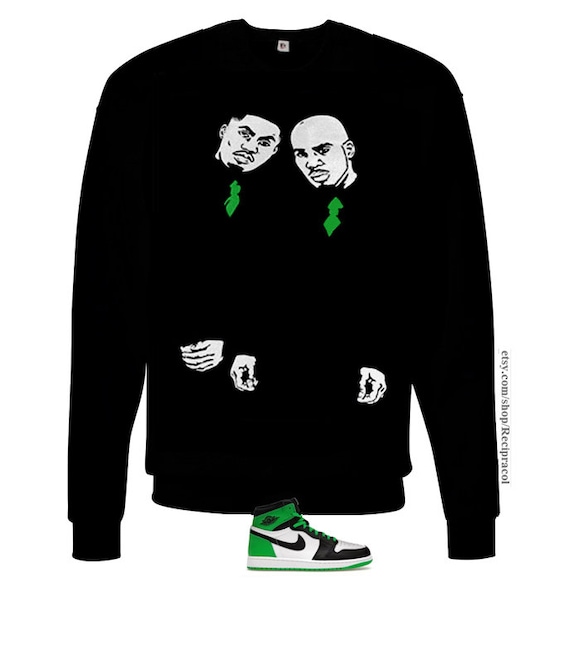 black and green jordan hoodie