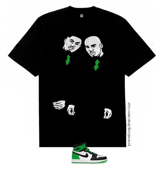 green and black jordan 1 shirt