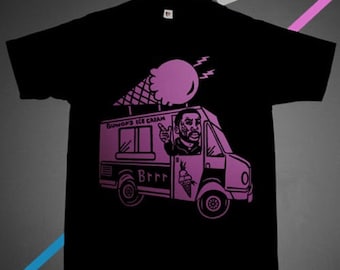 Black Pink Burrr Ice Cream Man shirt funny rap tee