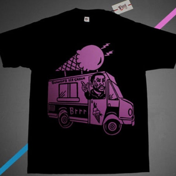 Black Pink Burrr Ice Cream Man shirt funny rap tee