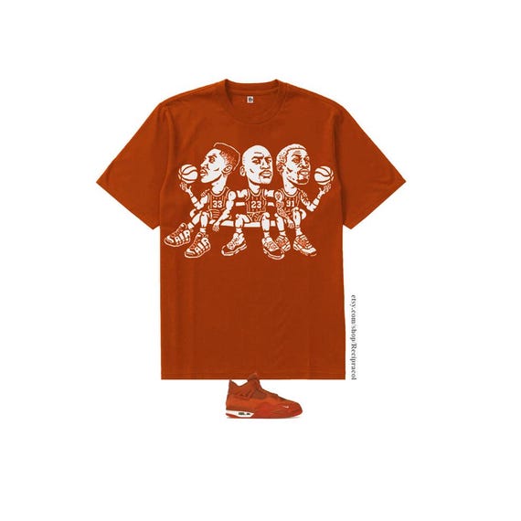 Dark Orange Dynasty Shirt for Jordan Brick by Brick