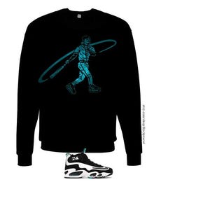 Black Teal Ken Griffey Jr Swingman sweatshirt max 1  Freshwater