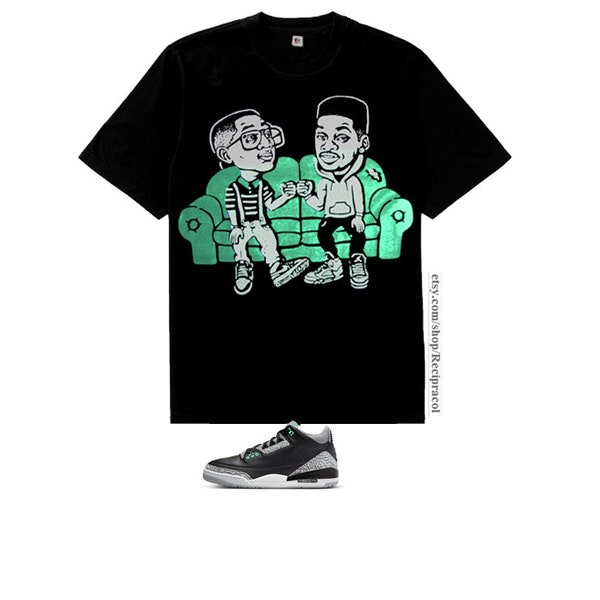 Sitcom Kings shirt for air Jordan 3 Green Glow