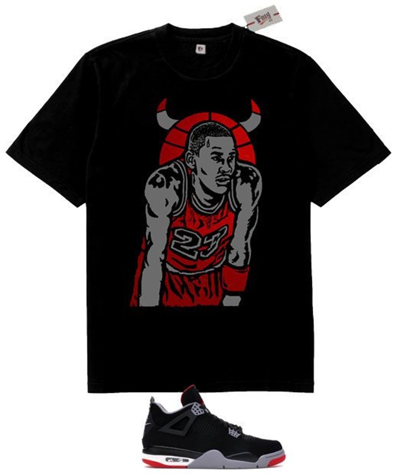 air jordan 4 bred shirt