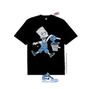 Sky Blue 85 Dunk shirt match Jordan 11 Legend blue