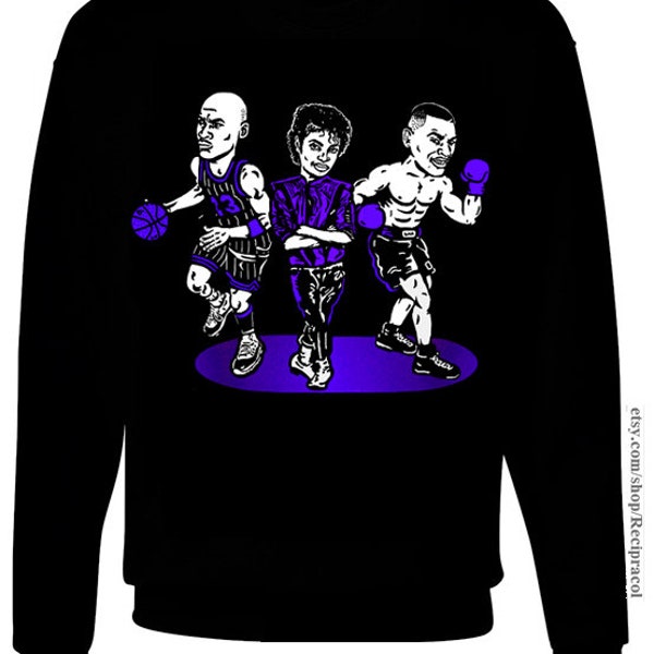 Black Purple Goats sweatshirt for Jordan 13 Court Purple
