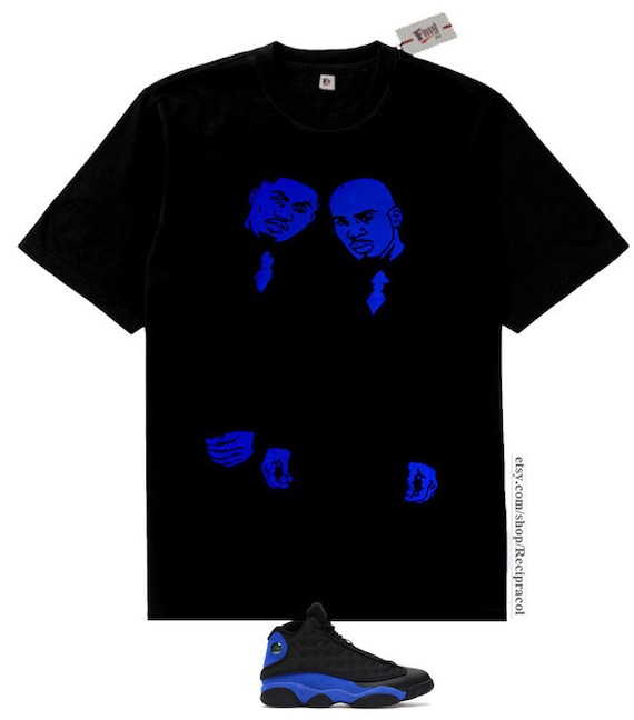 hyper blue jordan shirt