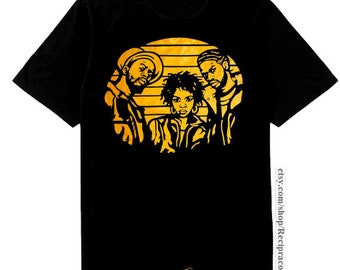 Black Yellow Fugees shirt for Jordan 1 Retro High Pollen