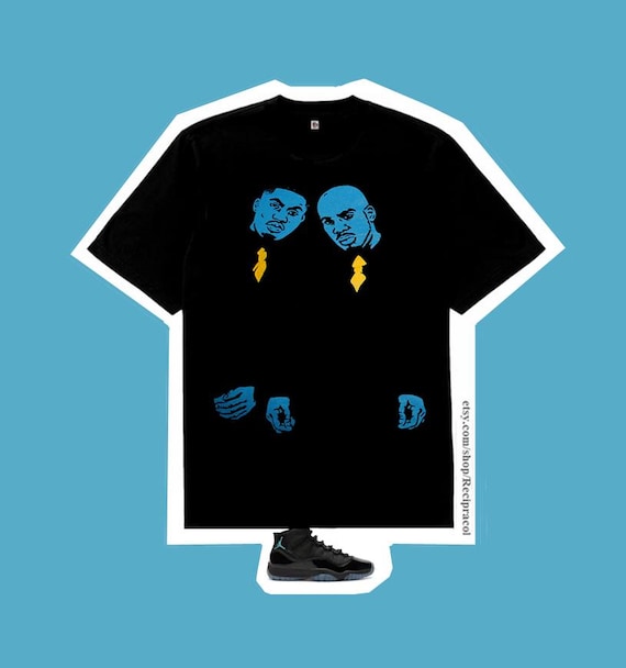 Belly Air Jordan 11 Gamma Blue Matching T-Shirt - Sneaker Tee