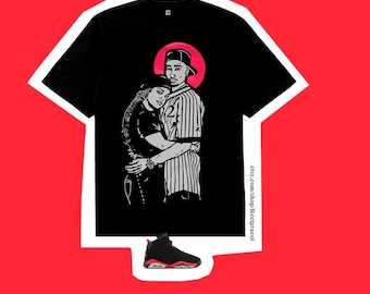 Camiseta a juego Air Jordan 6 Infrared Salesman de Lucky Love en negro - Camiseta deportiva