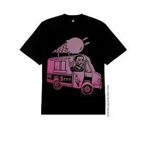 Black Pink Burrr Ice Cream Man shirt funny rap tee