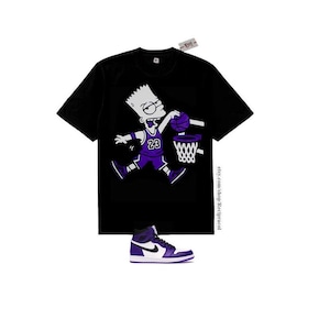air jordan 1 court purple shirt