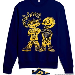 Navy Dreads & Fades Sweatshirt to match  dunk