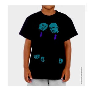 Youth Kids Belly shirt match air Jordan 6 Retro Aqua
