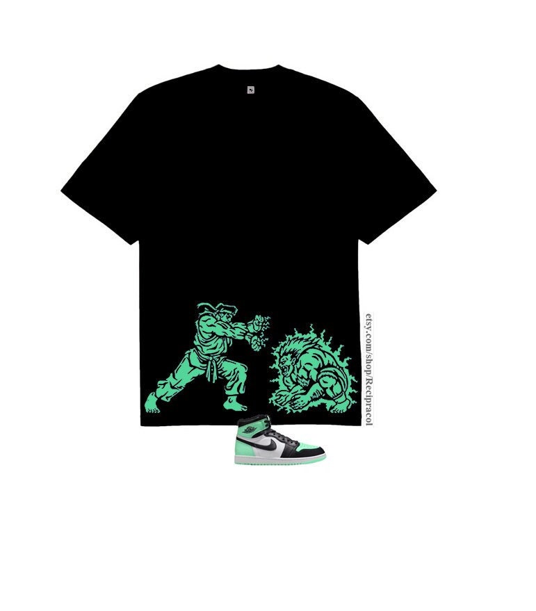 green glow nike shirt