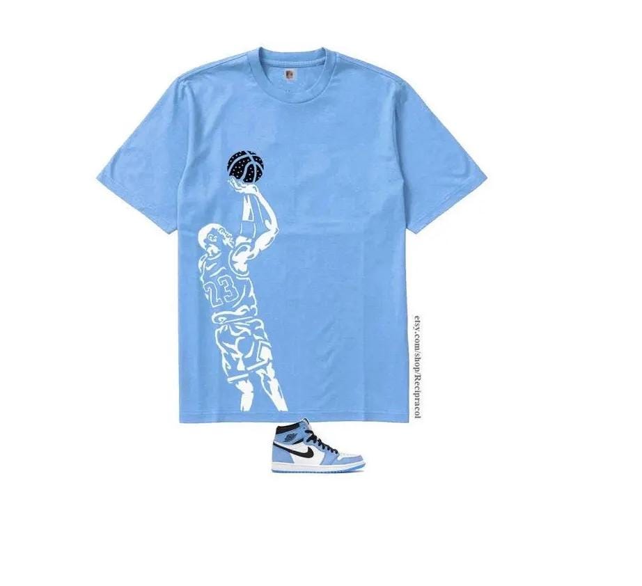 University Blue Jordan Shirt