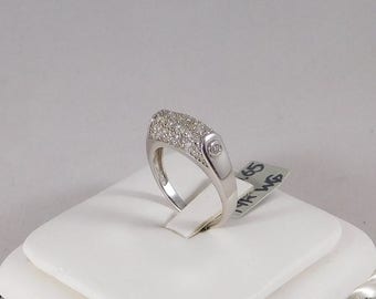 Diamond Band, Pave Set with 0.65 Carats of Natural Diamond