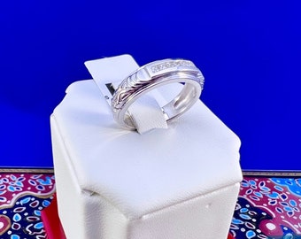 Diamond Ring (Geniuine Diamond & 14k White Gold)