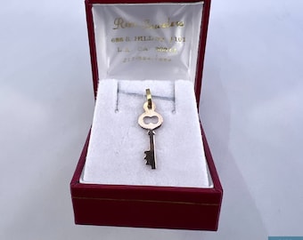 14k Gold Key Charm