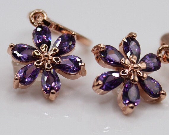 Small delicate Forget me not jewelry set