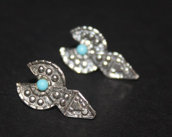 Armenian medieval ornament sterling silver earrings